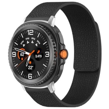 Imagem de Pulseira de silicone para Samsung Galaxy Fit3 SM-R390 xDfind Litchi Texture Magnetic (preto)