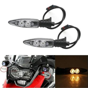 Imagem de Luz De Sinalização LED Para Motocicleta, Indicador Frontal, Lâmpada De