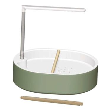 Imagem de IEUDNS Banheira para com bomba ajustável, fácil de instalar, acessório para gaiola, brinquedo para pássaros, chuveiro automático para agapornis e, Chuveiro Branco