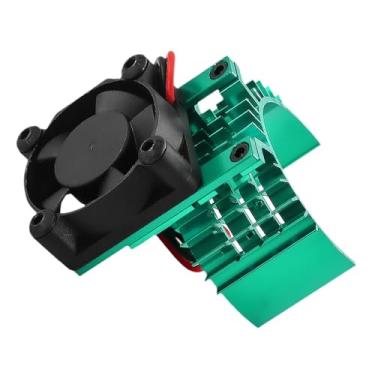Imagem de Dynwave Ventilador de resfriamento para carro RC, dissipador de calor em liga de alumínio, de dissipação de calor para motor de 13000 RPM para carros, Verde