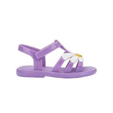 Imagem de Sandália Infantil Mini Melissa Hip Bloomy Lilás/Branco-Feminino