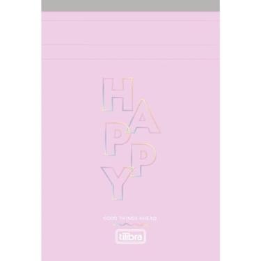 Imagem de Caderneta Grampeador AA 80 Folhas Happy Tilibra
