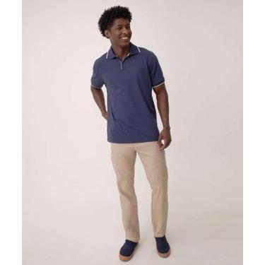 Imagem de Calça Masculina Sarja Reta-05001 - VIZZY JEANS, Bege, 44