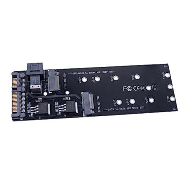Imagem de DAGIJIRD Adaptador SSD SATA M.2 de 22 pinos SFF-8643 para NVMe M.2 NGFF SSD Mini NVME PCIe SSD SATA adaptador para placa-mãe