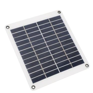 Imagem de Ymiko Painel Carregador Solar Portátil de 10 W para 9 Baterias de 12 V, Energia Solar Policristalina de Alta Eficiência para Dispositivos Externos e Dispositivos Solares Educacionais
