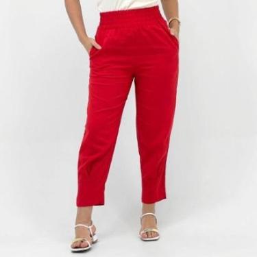 Imagem de Calça Hering em Tecido Reta Feminina-Feminino