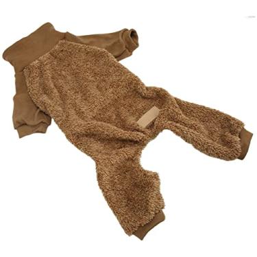 Imagem de Generic Suéter de Inverno para Cães, Gola Alta, Roupas Quentes para Animais de Estimação para Clima Frio, Macacão de Pelúcia Macio para Gatos e Cães, Adequado para Qualquer Situação, Vestuário para