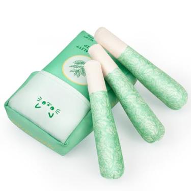 Imagem de Homrich Brinquedos de erva de gato para gatos, pacote com 3 brinquedos engraçados para gatos preenchidos com erva de gato 100% orgânica pura, brinquedos seguros para dentição de gatinhos - Brinquedos