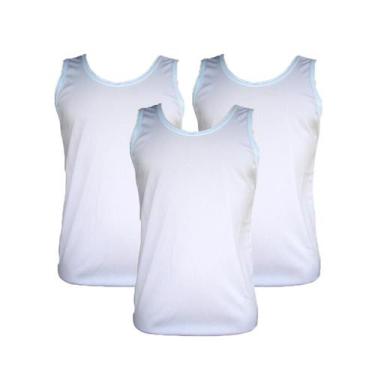 Imagem de Kit 3 Camisetas Regata Masculina Dry Fit Academia Moda Fitness sem man