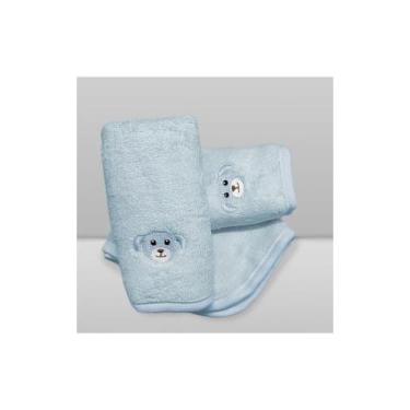 Imagem de Kit Paninho de Boca Laço Bebê Babitas Bordado - LACO BEBE, CAO AZUL, 2