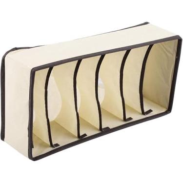 Imagem de Organizador de Gavetas Estojo com Divisorias Para Guarda Roupas Portatil Dobravel Roupas Intimas e Objetos (1,6 Divisórias)