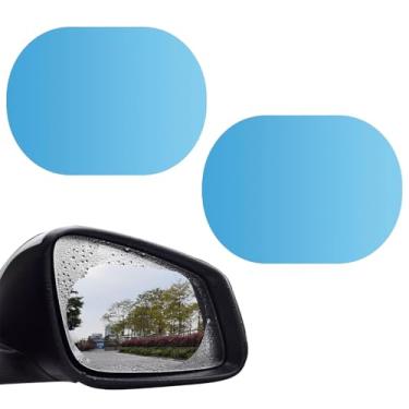 Imagem de Película impermeável para espelho retrovisor de carro, 2 peças, à prova de chuva, alta definição, adesivo protetor nano-revestido, antirreflexo, antirembaçamento, universal para SUV, Sedan, caminhão