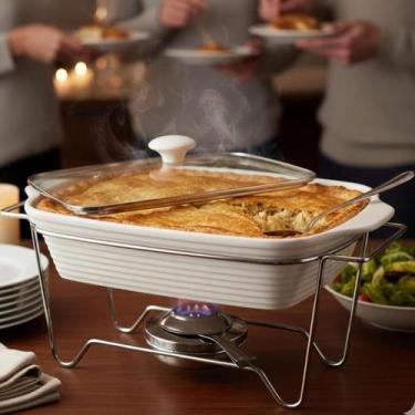 Imagem de Rechaud Retangular Em Porcelana Com Queimador 2,8l Dynasty - Dynasty- 