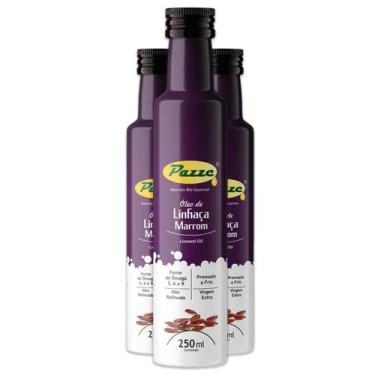 Imagem de Kit 3 Óleo de Linhaça Marrom Pazze 250ml