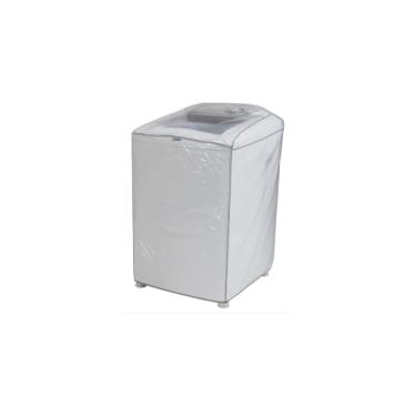 Imagem de Capa para Máquina de Lavar, PVC com Forro em Poliéster, 62x80x62cm, Compatível com Consul Facilite 10-11kg, Brastemp 10-11kg, Colormaq 11kg, Dako Maxi 10kg