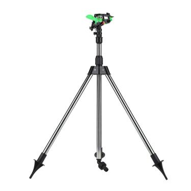 Imagem de Aspersor de Gramado Aspersores Tripé para Rega Plantas no Jardim e Pátio Bico Braço Oscilante com Rotação Automática 360