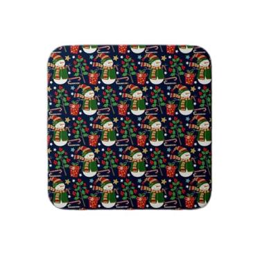 Imagem de Ladrilho Decorativo de Cerâmica Natalino Com Estampa Boneco de Neve