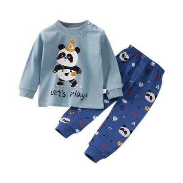 Imagem de Conjuntos De Pijamas De Unicórnio Para Crianças Unissex, Confortáveis 