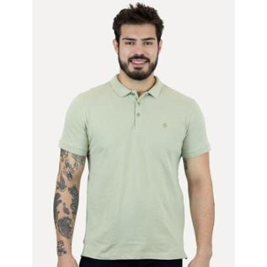 Imagem de Polo Dudalina Piquet Essentials Cotton Basica Modal Verde Sálvia-Masculino