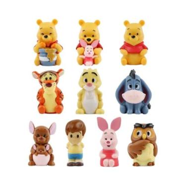 Imagem de Conjunto De Figuras De Ação Do Winnie the Pooh Com 10 Peças, Ursinho P