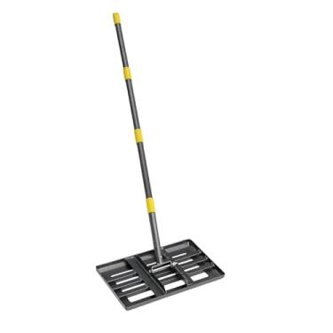 Imagem de Ｂｅｓｇａ Ancinho nivelador de gramado com ampla área de cobertura e base espessa. Ferramenta para nivelar gramados, ancinho de jardim para pátios e campos de, S