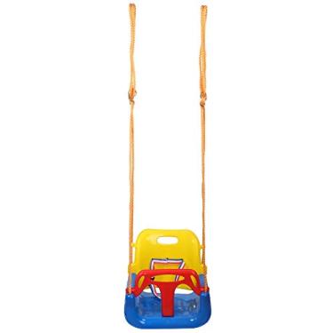 Imagem de KIMISS Cadeira Suspensa Interna e Externa Confortável Com Balanços para Assento de Rede Relaxante e Seguro Com Apoio de Braço e Cinto de Segurança