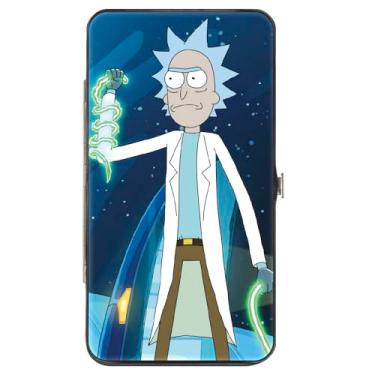 Imagem de Buckle-Down Carteira Rick and Morty, articulada, cena do cruzador espacial Rick and Morty, couro vegano