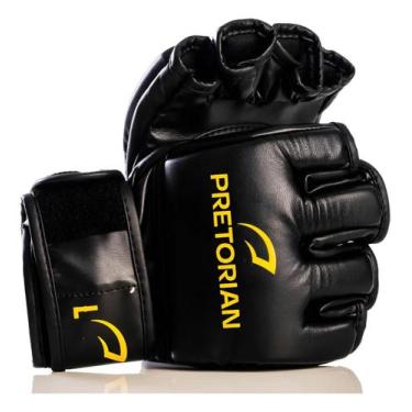 Imagem de Luvas MMA Elite Preto e Amarelo Pretorian Cor:Preto+AmareloTamanho:GGê