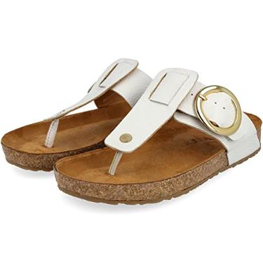 Imagem de Haflinger Sandálias Corinna com Fivela Redonda, Pedra branca, 10 Women/8 Men
