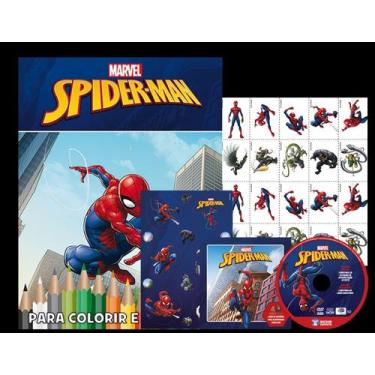 Imagem de Kit 5 em 1 com DVD Marvel - Homem Aranha - Rideel, 3