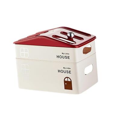 Imagem de Ｂｅｓｇａ Caixa Organizadora para Roteador, Gerenciamento de Cabos, Ventilada, Bandeja de Cabos Portátil para Mesa, Suporte para Cabos para Sala de Estar E Escr, Dupla Camada