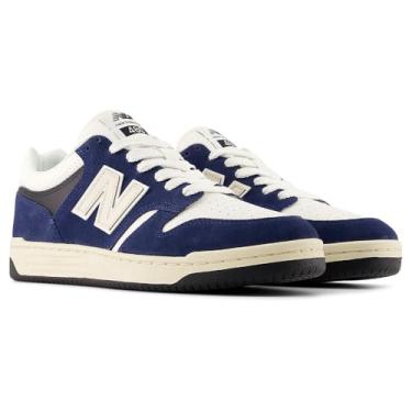 Imagem de New Balance Tênis masculino premium 480 V1, Nb azul marinho/sal marinho, 38 BR