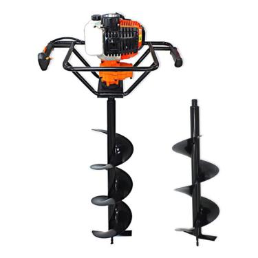 Imagem de Perfurador De Solo 52cc Broca Vulcan 80x20cm + Broca 80x25cm