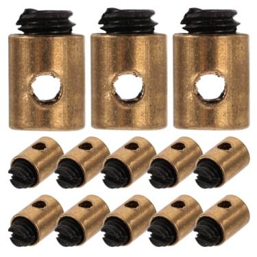 Imagem de OUNONA 20 peças de bicos de cabo de grampo de barril de metal resistente para modificação da linha de embreagem da motocicleta peças ocas para melhor desempenho do motor compatibilidade com bicicletas