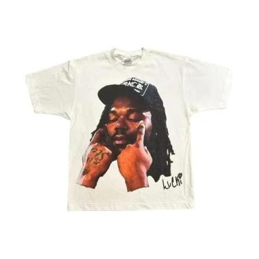 Imagem de Camiseta Unissex Oversized Y2K Vintage Harajuku Retro Goth Hip-hop De 