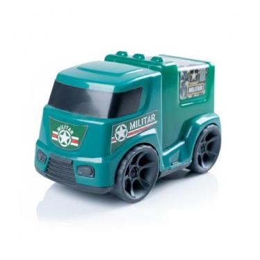 Imagem de Caminhao Militar Brinquedo De Plástico Infantil Carrinho Menino Menina