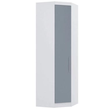 Imagem de Guarda Roupa De Canto Diagonal Modulado 70cm 1 Porta Alpes Luciane Móveis