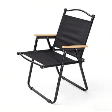 Imagem de Cadeira de Praia e Camping Leve 2.3kg - Suporta 150kg, Compacta e Portátil para Viagens, Lazer ao Ar Livre e Áreas Externas (Preto azeviche)