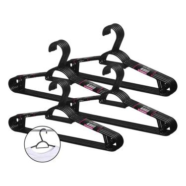 Imagem de Kit 20 Cabides Plástico Adulto Pendura Mais 40cmEasy Sanremo