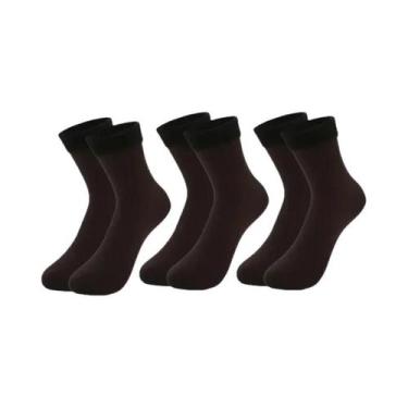 Imagem de Meias De Inverno De Veludo Espesso Para Mulheres E Homens, Meias Térmi