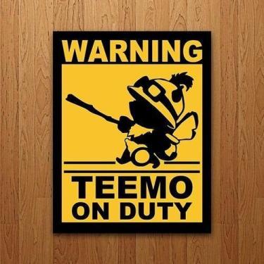 Imagem de Placa Decorativa Quadro Nerd Gamer - Lol Teemo On Duty 27X35 - Sinaliz