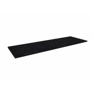 Imagem de Tampo Fechado para Balcão 120cm Evidence Poliman Móveis, Lacca Ônix