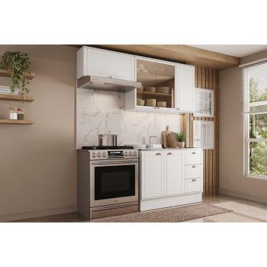 Imagem de Cozinha Modulada Carraro Bella 3 Peças (2Aéreos+1Balcão) C3P25 Branco-Carraro