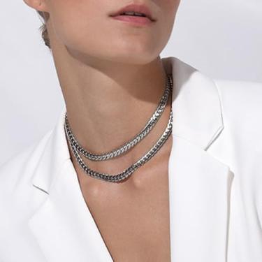 Imagem de Colar bizantino masculino de aço inoxidável, 26inch, Aço inoxidável, Sem Pedra Preciosa