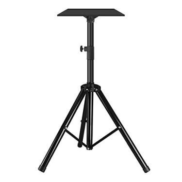 Imagem de SFOIMO Suporte para projetor, tripé ajustável, suporte de chão com bandeja, suporte para projetor com haste de extensão ajustável, suporte para projetor