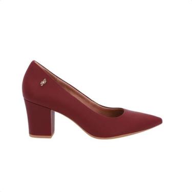 Imagem de Sapato Scarpin Salto Medio Grosso Usaflex Rebu, Rebu, 37