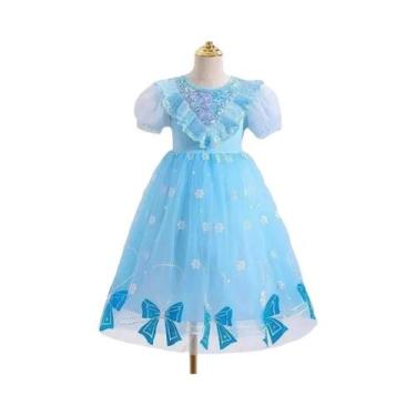 Imagem de Vestido Princesa Puff Para Meninas Fantasia Infantil Doce Para Festa D