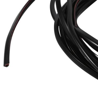 Imagem de Generic Protetor de Tira de Borracha para Moldagem de Porta de Carro para Proteção de Borda de Porta e Capa para Grade Externa, Pára-choque - Fácil Instalação, Design de Canal U Flexível, Preto -