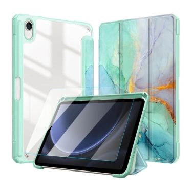 Imagem de Capinha Estampa Mármore Para Samsung S9 Fe 10.9 X510 + Vidro