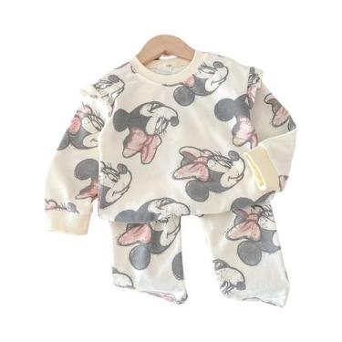 Imagem de Conjunto De Moletom Minnie Mickey Para Crianças Meninos E Meninas Com 